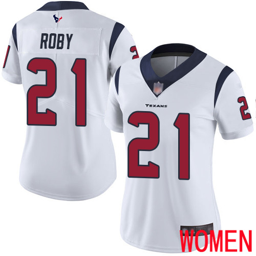 Houston Texans Limited White Women Bradley Roby Road Jersey NFL Football #21 Vapor Untouchable->youth nfl jersey->Youth Jersey